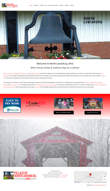 Village of North Lewisburg website